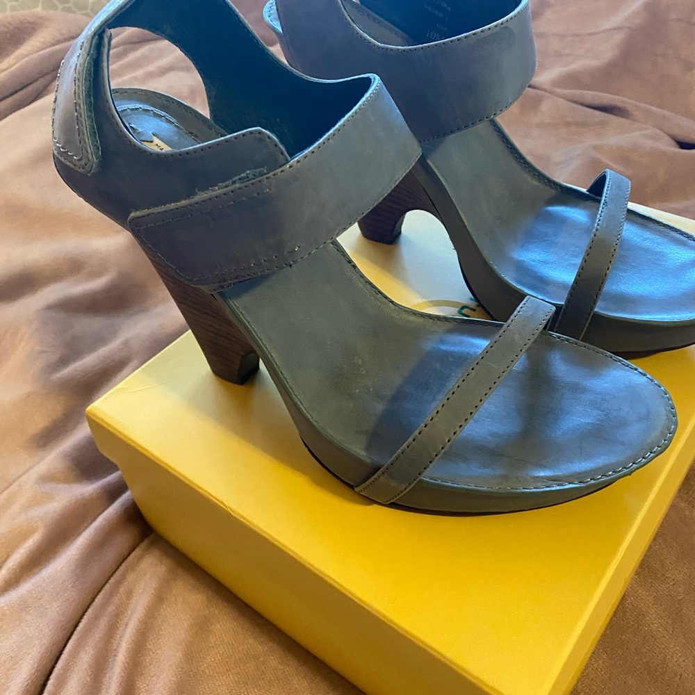 NIB Sassy Blue Wedge Heels